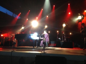 John signing and playing the piano. What an awesome performance!